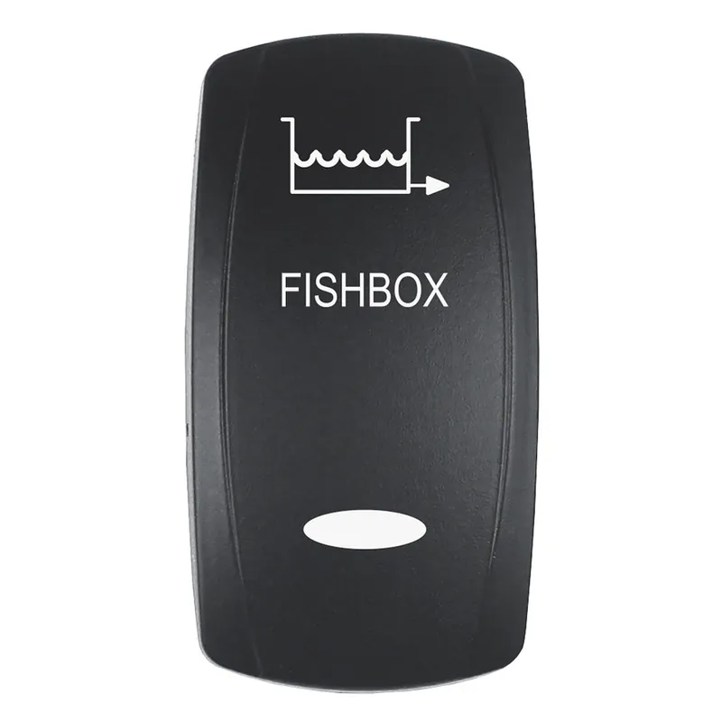Pacer Actuator FISHBOX fV Series Contura Switches Black Laser Etched TopBottom Light EV2LEFBX Hot Deal