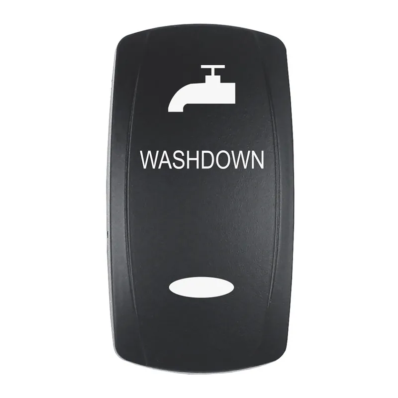 Pacer Actuator WASHDOWN fV Series Contura Switches Black Laser Etched TopBottom Light EV2LEWSHDWN Exclusive Offer