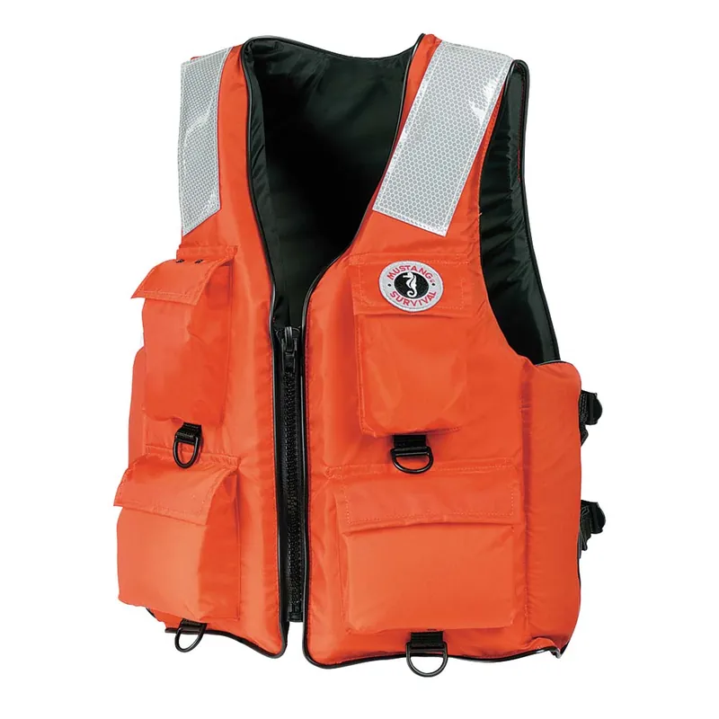 Mustang 4-Pocket Flotation Vest - Orange - XXXL - 7XL Buy Direct