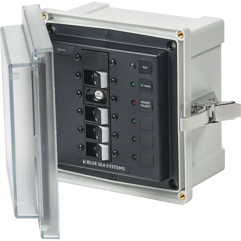 Best Seller Blue Sea 3128 - SMS Panel Enclosure w/ELCI (30A)3 Branch (15A) - 120V AC