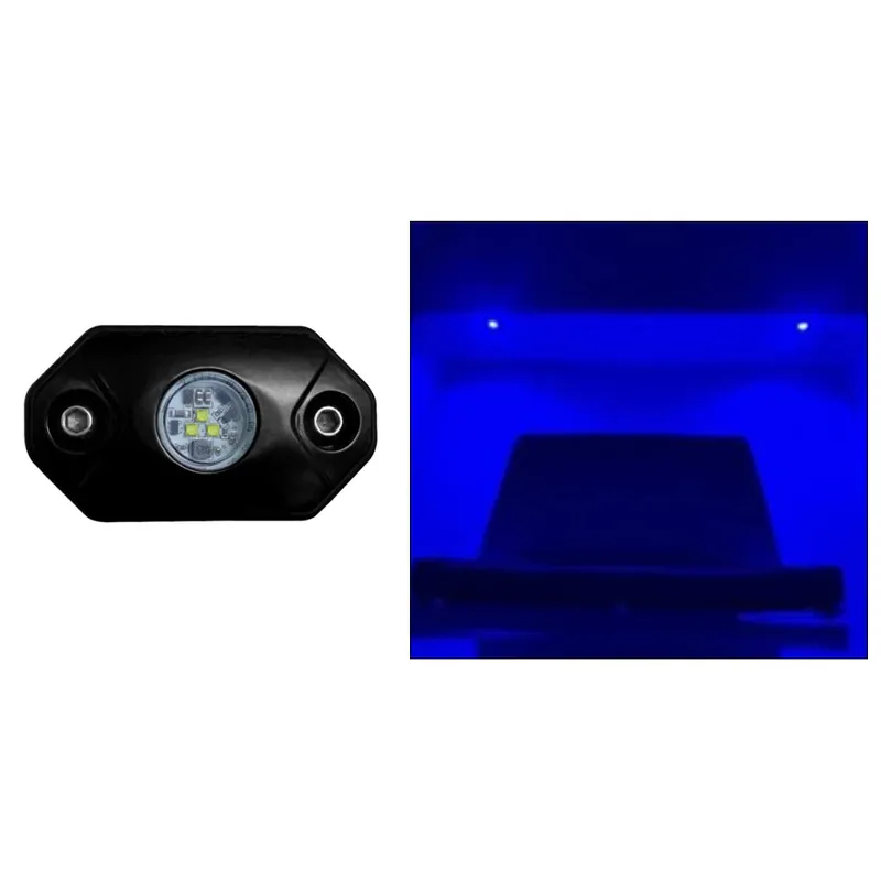 Black Oak Rock Accent Light - Blue - Black Housing Reduced Price