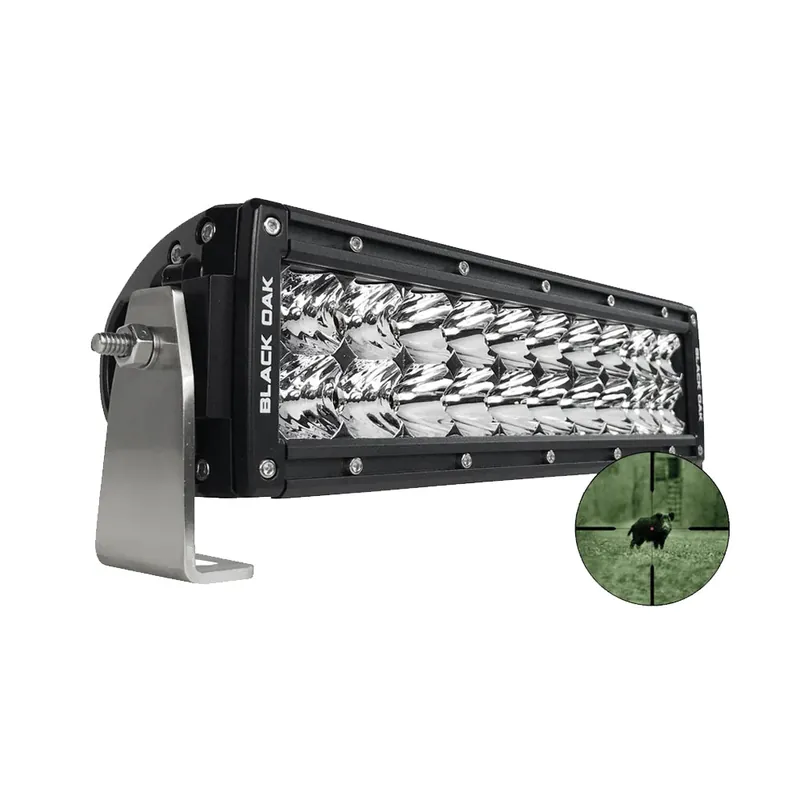 Black Oak Pro Series Double Row Combo Infrared 10" 940nm Light Bar - Black Reduced Price