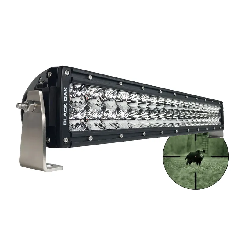 Black Oak Pro Series Double Row Combo Infrared 20" 940nm Light Bar - Black High Quality