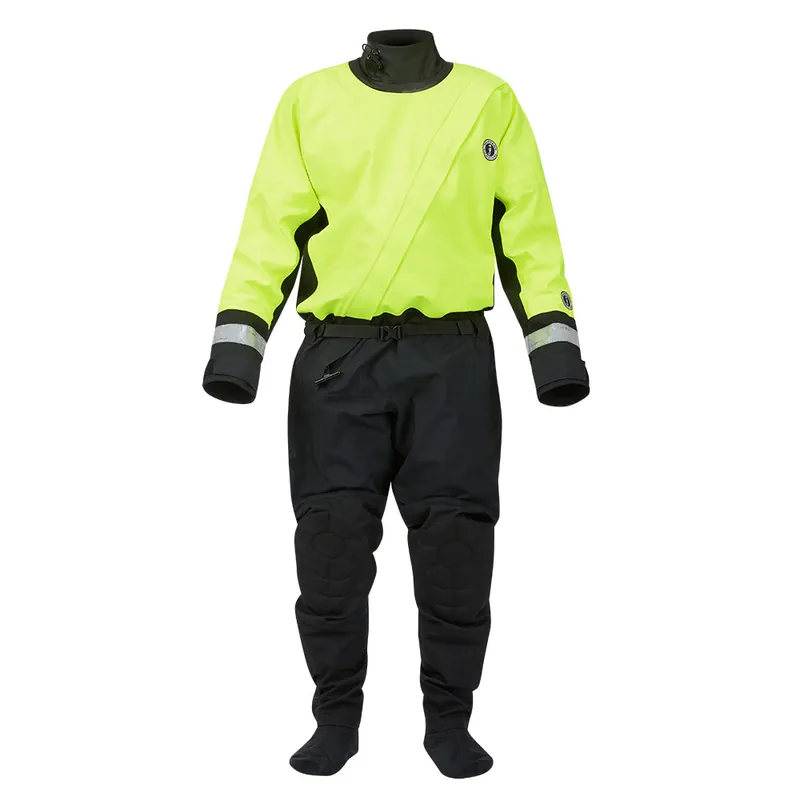 Original Mustang MSD576 Water Rescue Dry Suit - Fluorescent Yellow Green-Black - XL