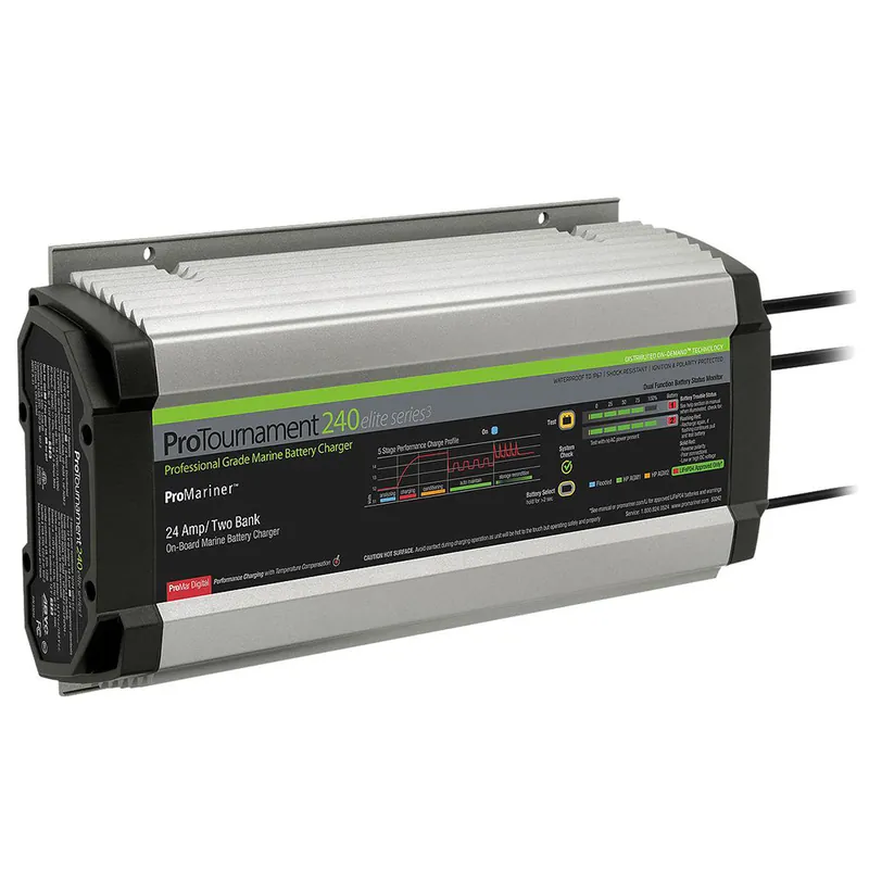 ProMariner ProTournament 240 Elite Series3 2-Bank On-Board Marine Battery Charger Crafted