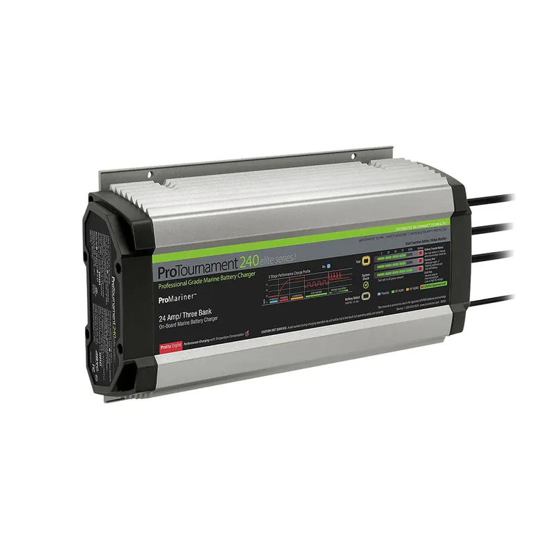 ProMariner ProTournament 240 Elite Series3 3-Bank On-Board Marine Battery Charger Worldwide Shipping