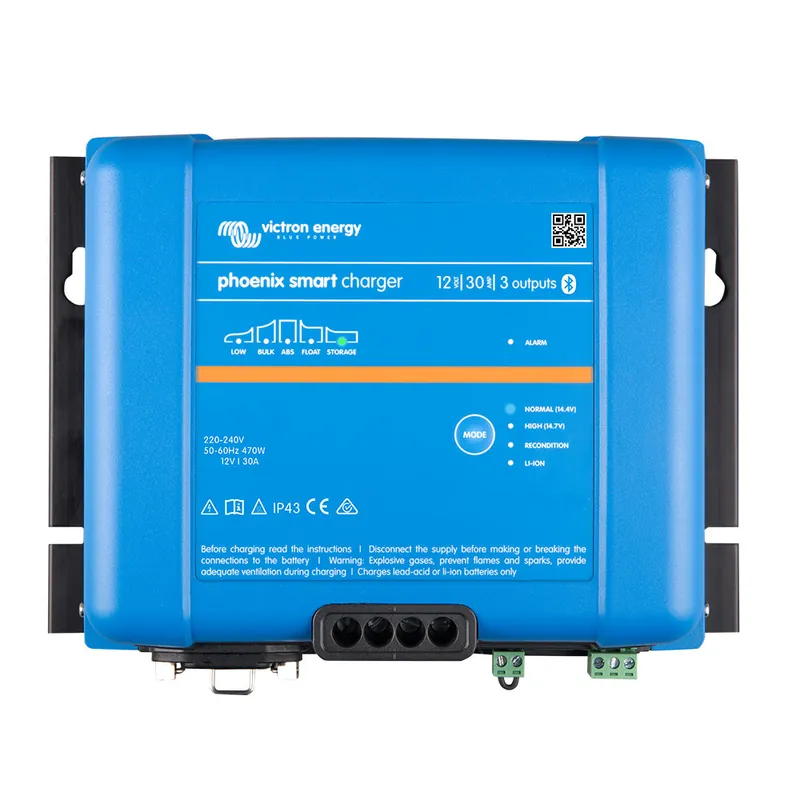 Bulk Order Victron Phoenix Smart IP43 Charger 12/30 (3) 120-240VAC Requires 5-15P Mains Cord
