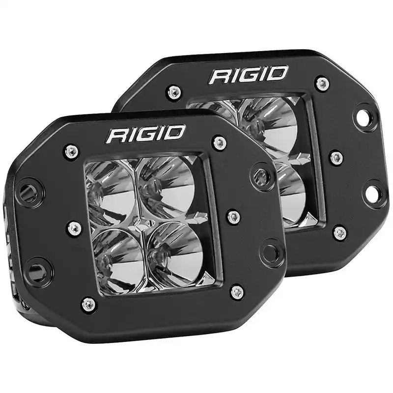 Flash Sale RIGID Industries D-Series PRO Flood Flush Mount Black Light - Pair