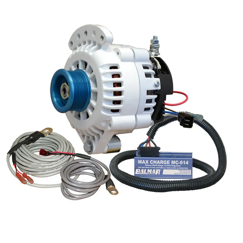 Balmar Alternator 100 AMP Kit 12V 1-2" Single Foot Spindle Mount J10 Pulley RegulatorTemp Sensor Big Sale