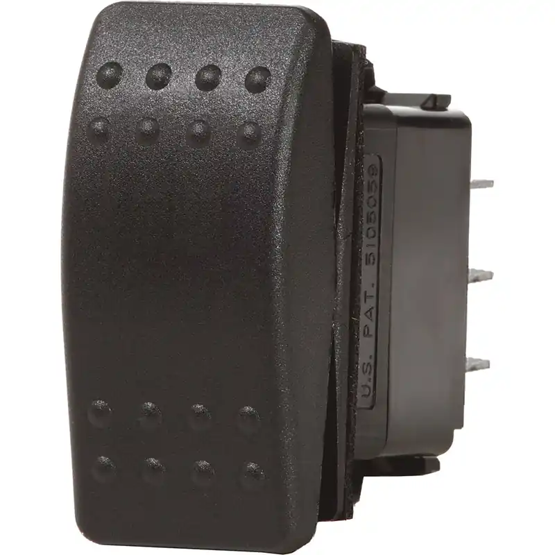 Blue Sea 7933 Contura II Switch SPDT Black - (ON)-OFF-(ON) Time-Limited