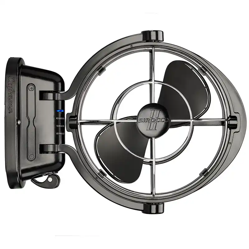 SEEKR by Caframo Sirocco II 3-Speed 7" Gimbal Fan - Black - 12-24V Money Back Guarantee