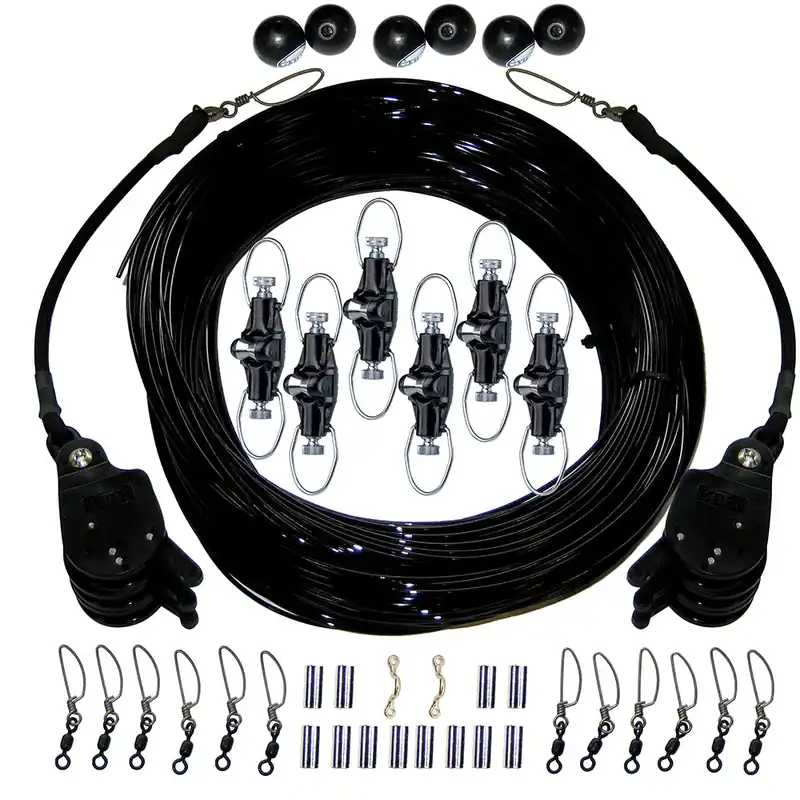 Rupp Triple Rigging Kit W/Lok-UpsNok-Outs - 460' Black Mono Cord Hot Picks