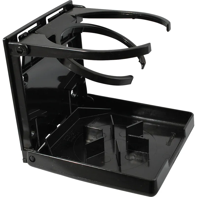 Attwood Fold-Up Drink Holder - Dual Ring - Black Direct From Factory