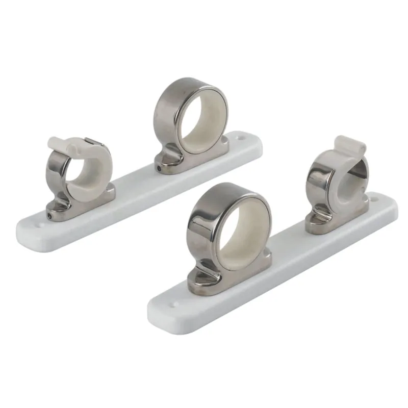 Affordable TACO 2-Rod Hanger w/Poly Rack - Polished Stainless Steel