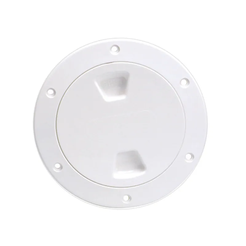 Beckson 4" Smooth Center Screw-Out Deck Plate - White Flash Sale