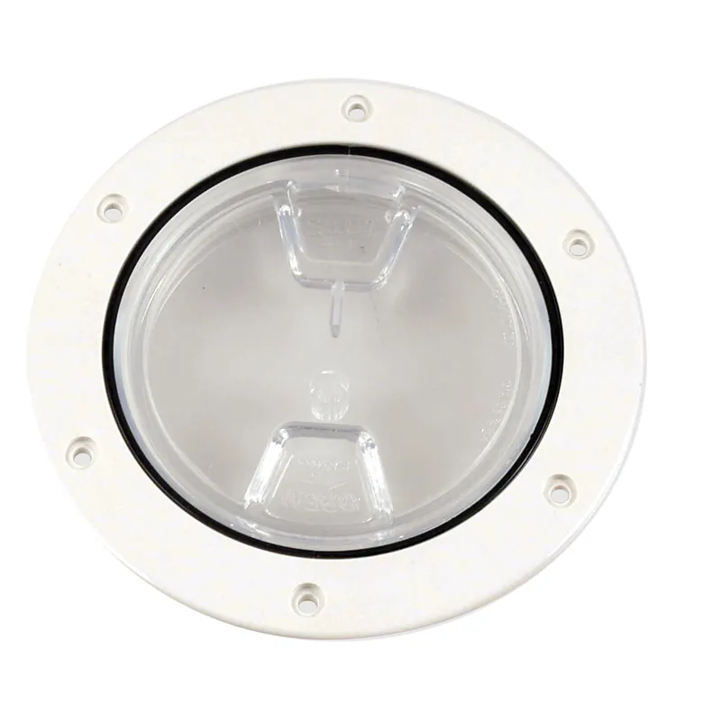 Beckson 4" Clear Center Screw-Out Deck Plate - White Weekend Sale