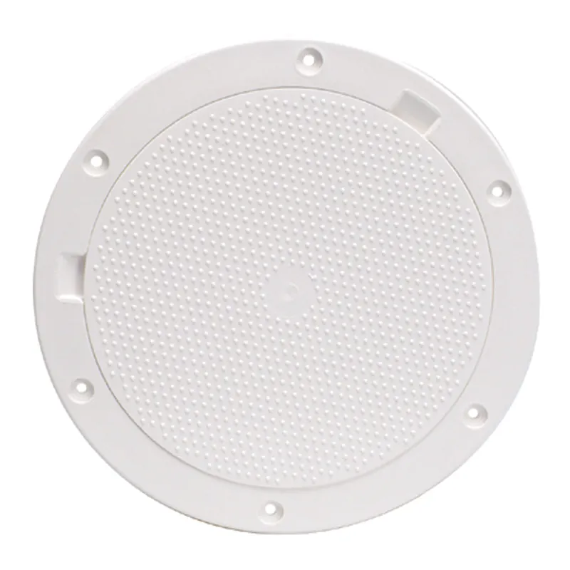 Beckson 8" Non-Skid Pry-Out Deck Plate - White Affordable