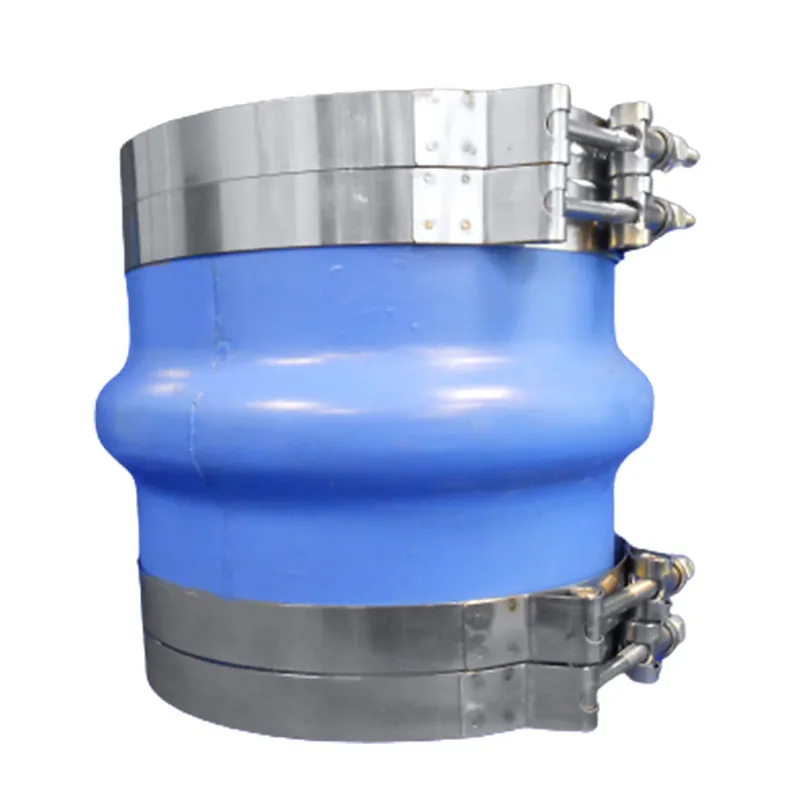 Trident Marine 4" ID Blue Silicone Molded Wet Exhaust Hump w/4 T-Bolt Clamp Authentic