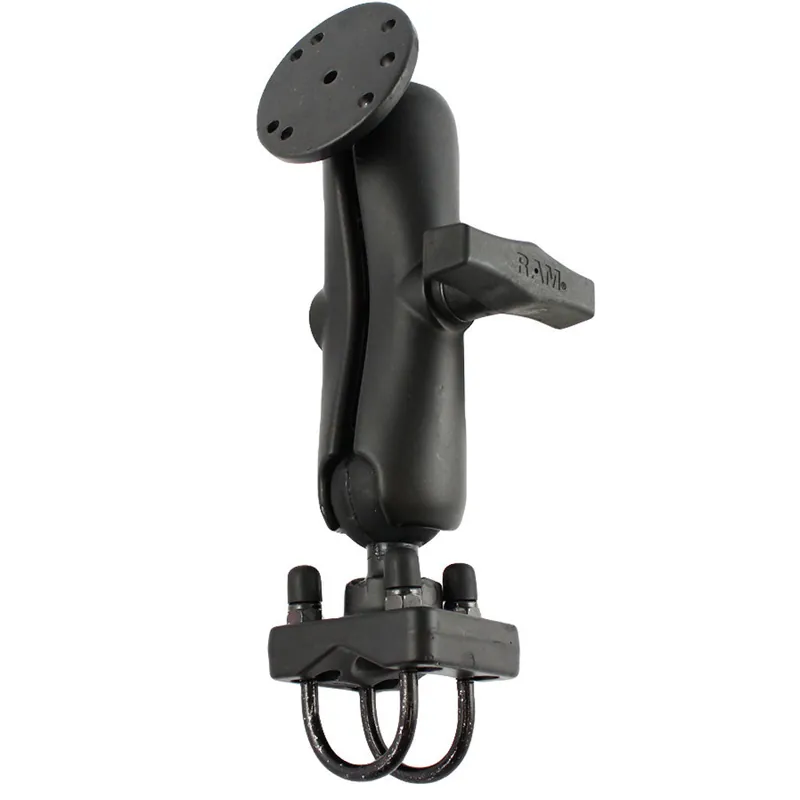 RAM Mount Double U-Bolt Rail Mount w/Round Base Trusted Brand