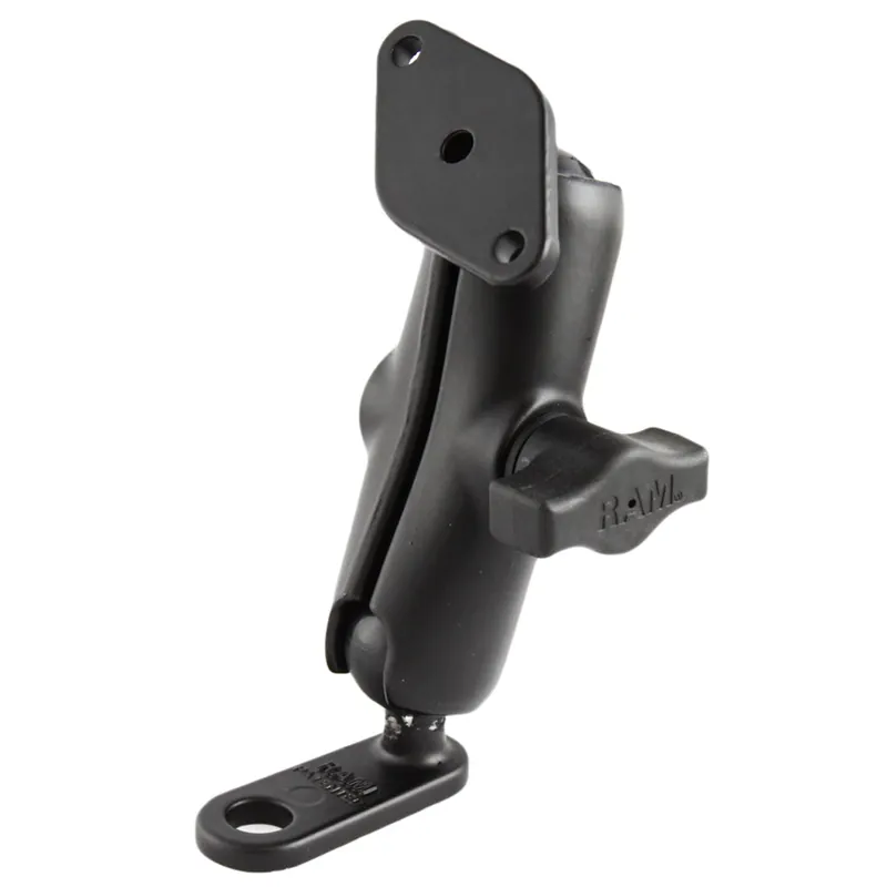 Modern RAM Mount 11mm Flat Base w/Double Socket Arm & Diamond Adapter