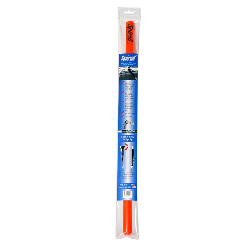 Budget Spiroll Chafe Guard Orange for Lines up to 3/4"-1" Diameter