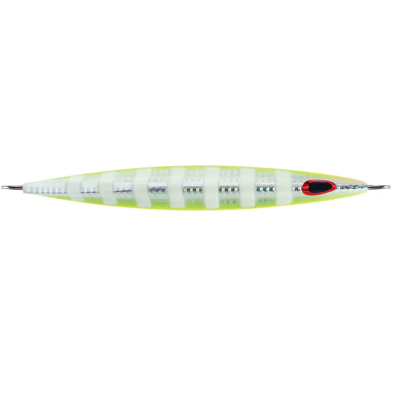 Best Price Williamson Kensaki 170 Jig - 6" - 6oz - UV Chartreuse Glow Zebra