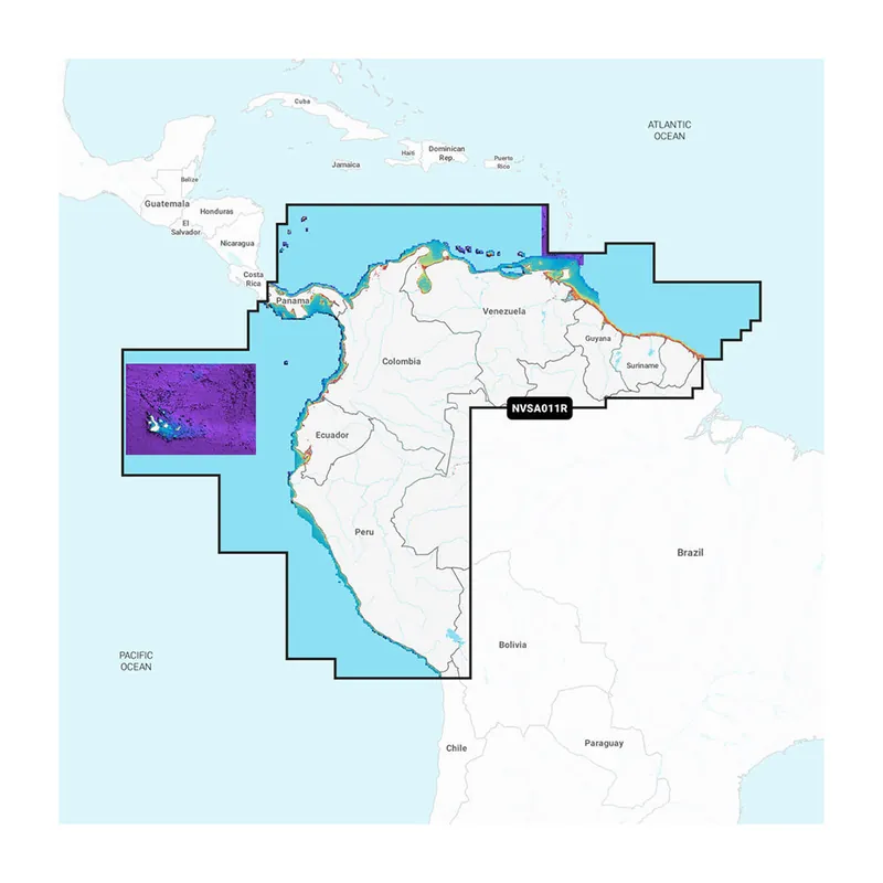 While Supplies Last Garmin Navionics Vision+™ NVSA011R South America (North)