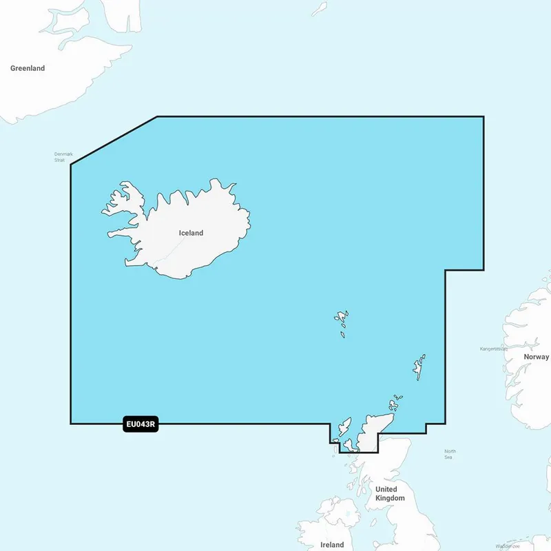 Affordable Garmin Navionics Vision+ NVEU043R - Iceland to Orkney - Marine Chart