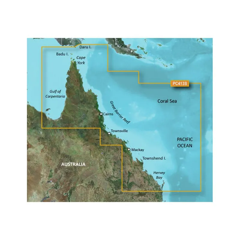 Authentic Garmin BlueChart® g3 HD - HXPC413S - Mornington Island - Hervey Bay -