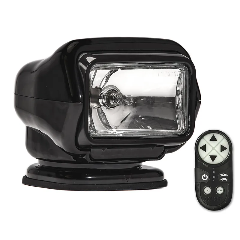 Golight Stryker ST Series Permanent Mount Black Halogen w/Wireless Handheld Remote Express Delivery