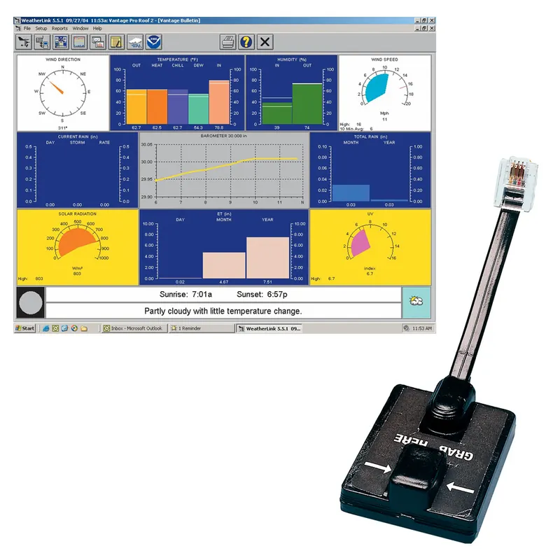 Davis WeatherLink® Windows - Serial Port f/Vantage Vue &Pro2 Series Free Delivery
