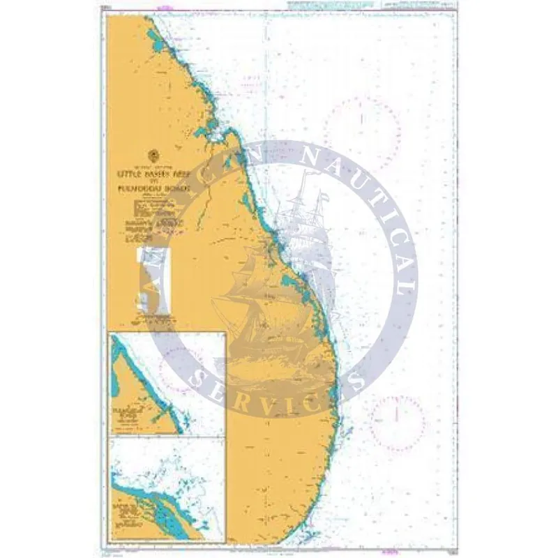 Admiralty Chart 1583: Basses Reef to Pulmoddai Authentic