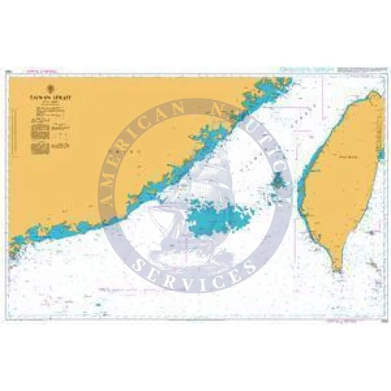 British Admiralty Nautical Chart 1968: Taiwan Strait Map Popular