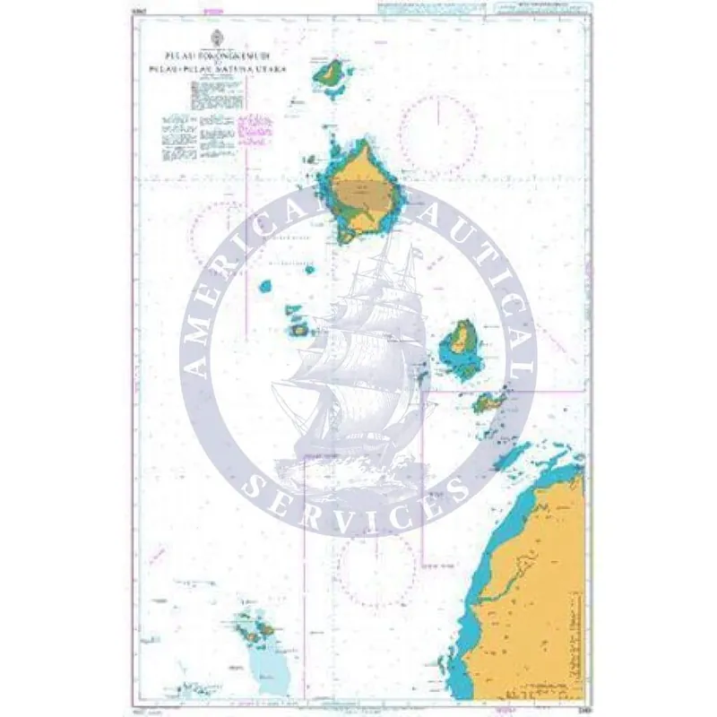 Affordable British Admiralty Nautical Chart 2868: South China Sea, Pulau Tokongke