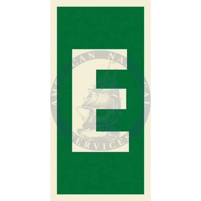 Affordable Marine Safety Sign, IMO Life Saving App. Symbol: Letter E