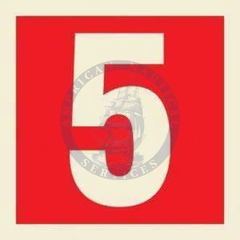 In Demand Marine Fire Equipment Sign: Number 5