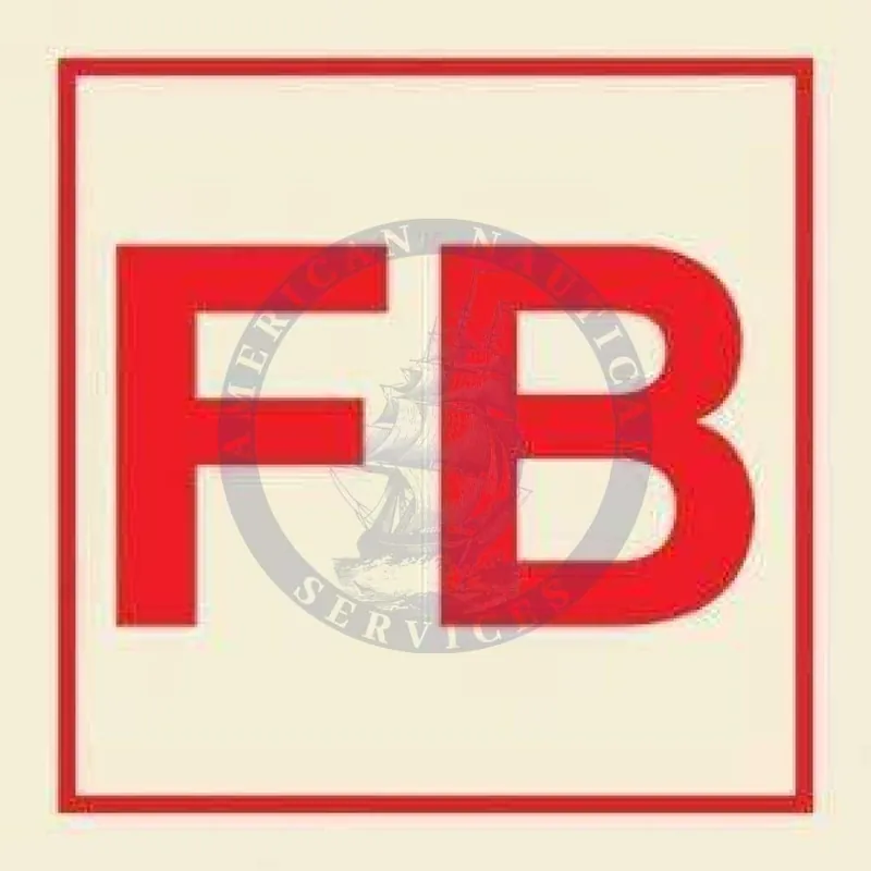 Bargain Marine Fire Sign, IMO Fire Control Symbol: Fire blanket - non standard