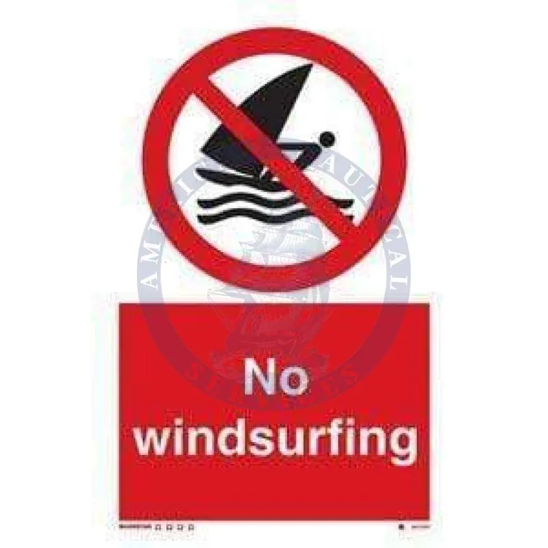 Buy Today Marine Water Safety Sign: No Windsurfing