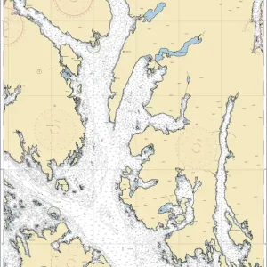 Worldwide Shipping NOAA Nautical Chart 17431: N. end of Cordova Bay and Hetta Inlet